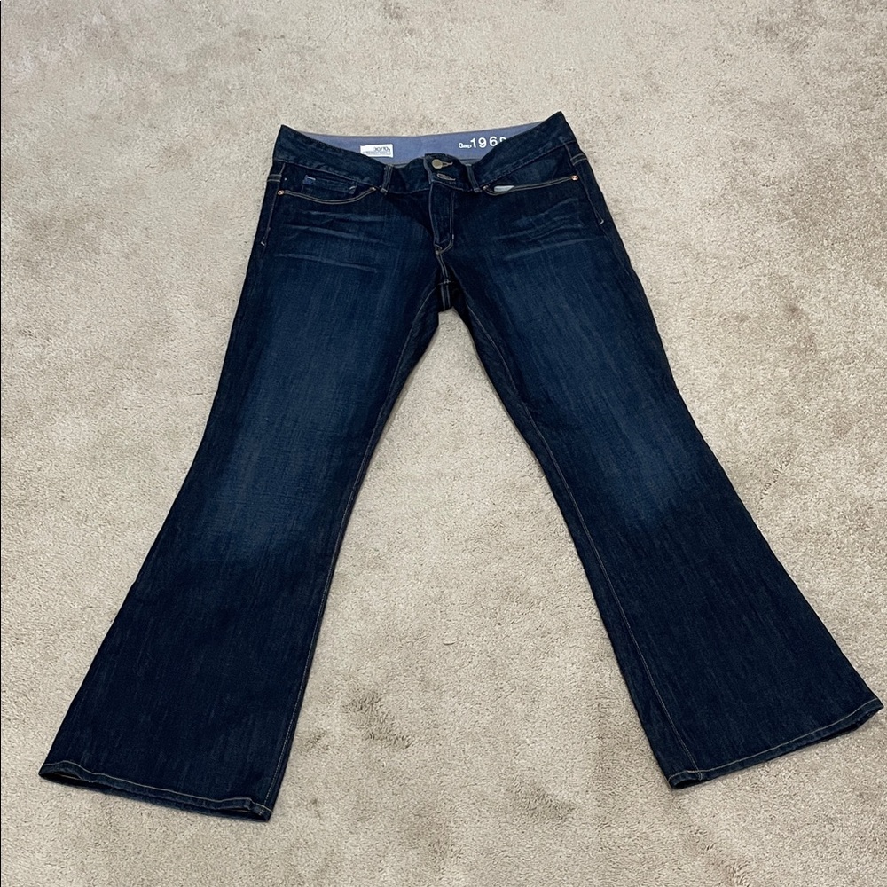 GAP Women's Dark Blue Flare Jeans